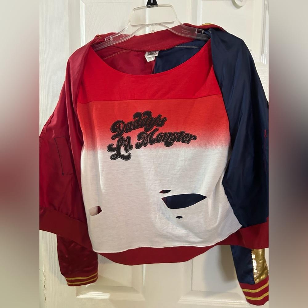 Harley Quinn’s Suicide Squad Daddy’s Little Monster cosplay top. - Picture 2 of 4